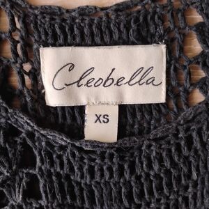 Cleobella Black Crochet Mini Dress